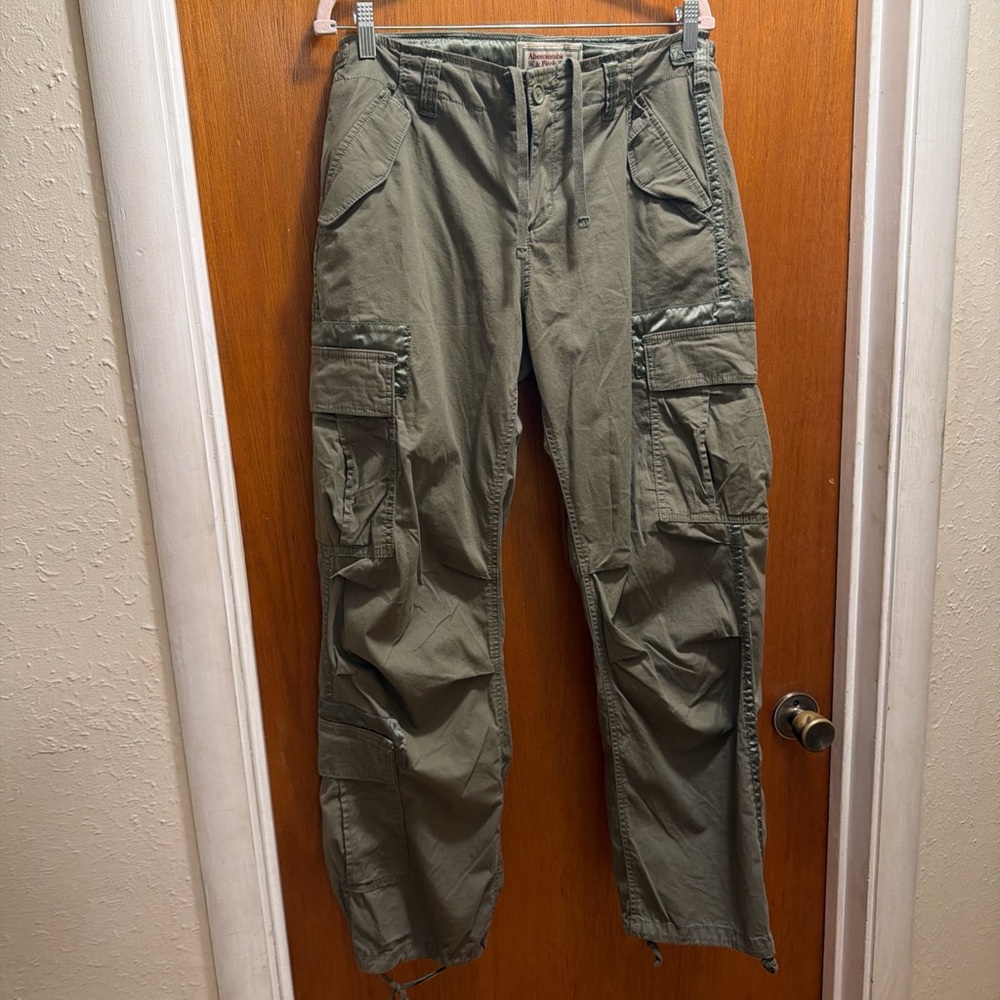 Abercrombie Cargo Pants with Satin Details